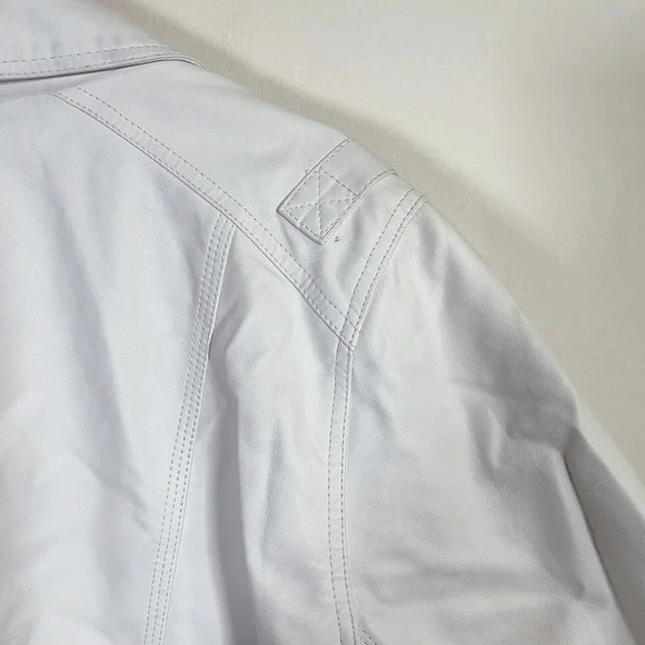 LOVE & LEGEND  | WHITE BIKER JACKET - Picture 16 of 16